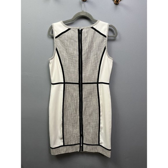 Ann Taylor Sleeveless Gray/black dress/ jumper. - Picture 3 of 7